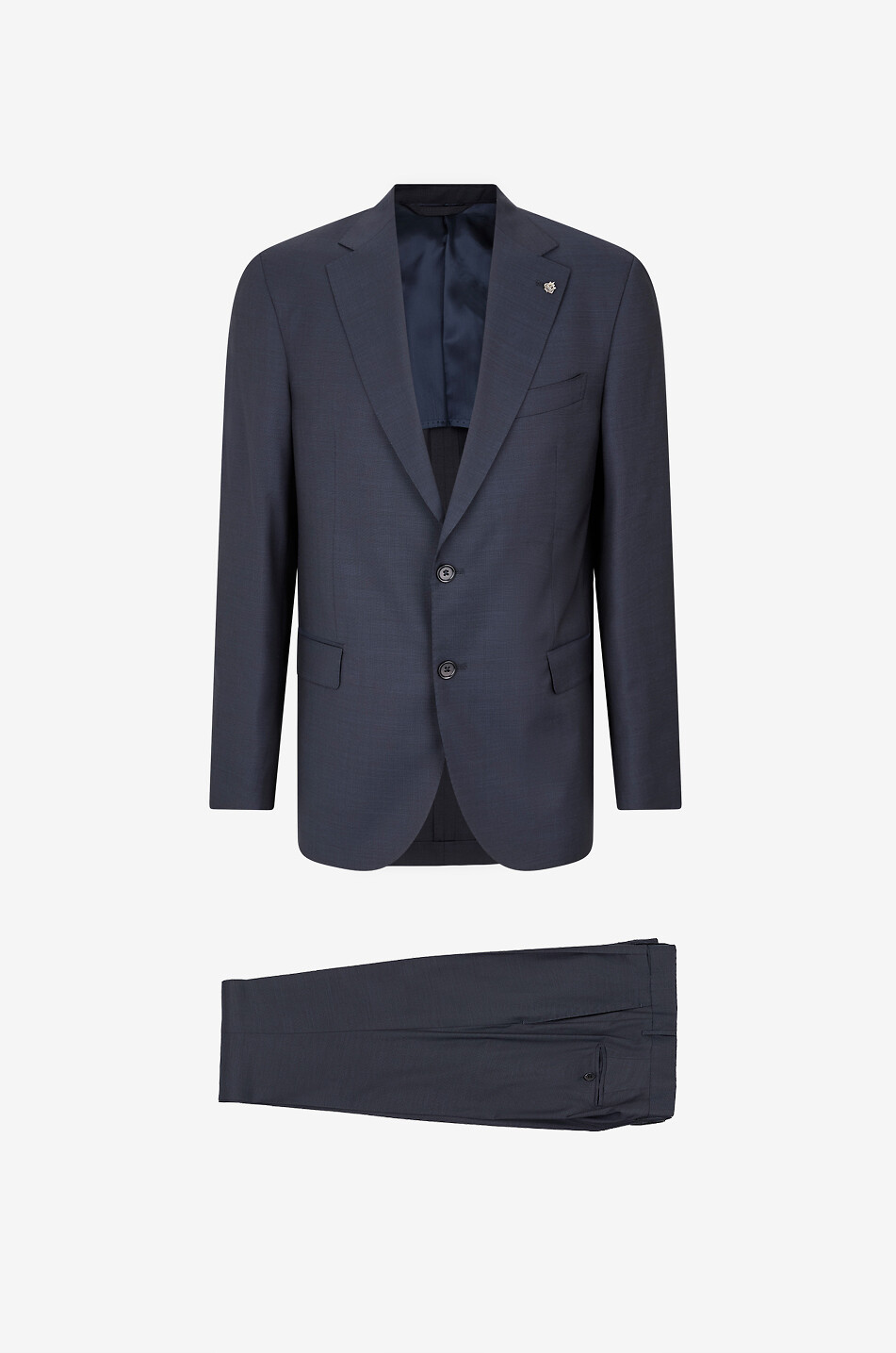 NINO GIAMPAOLO Single-breasted virgin wool suit Men DARK BLUE 1
