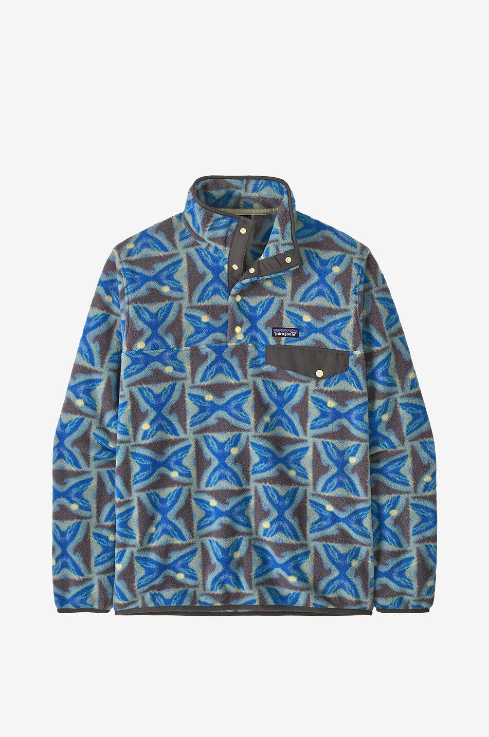 Fleece-Sweatshirt mit Stehkragen Snap-T