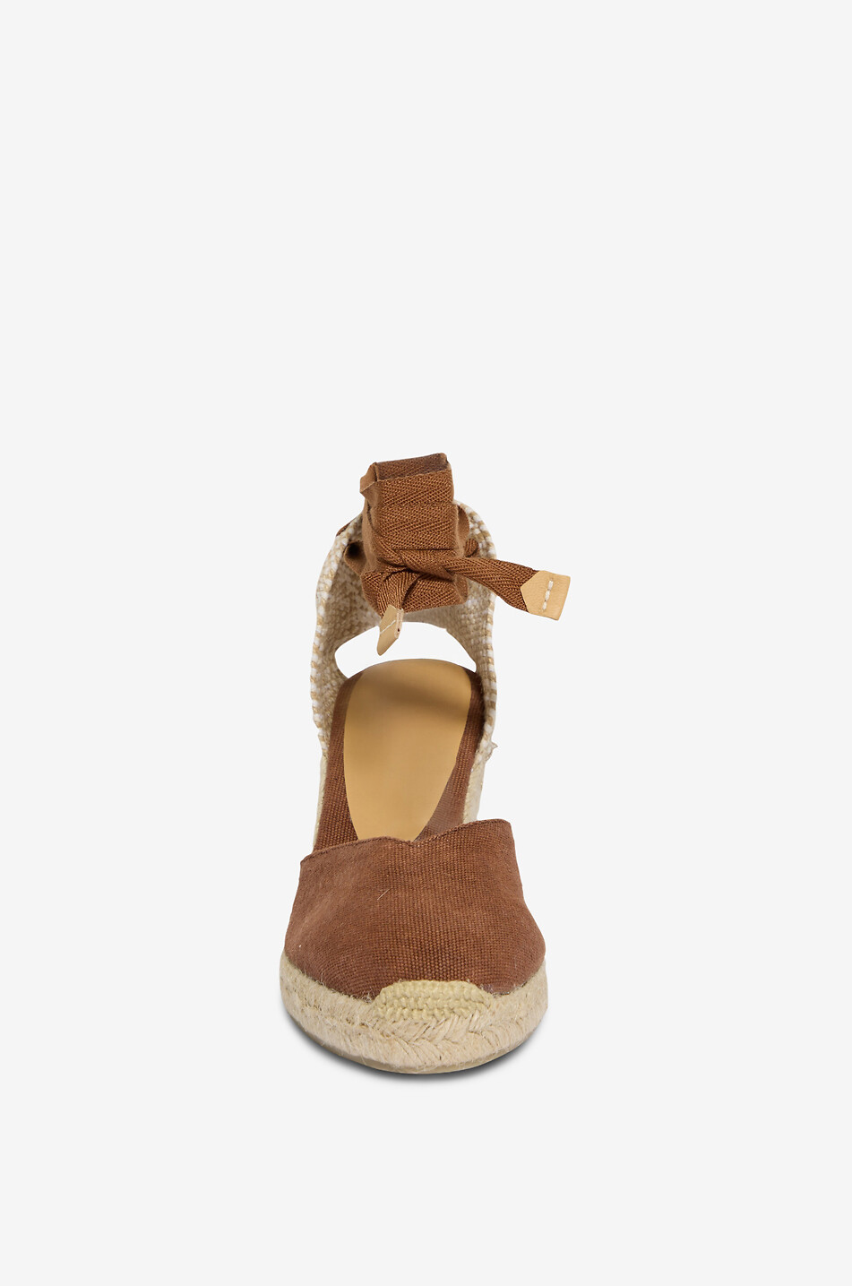 CASTANER Espadrilles à talons hauts en coton Chiara Femme MARRON CLAIR 2