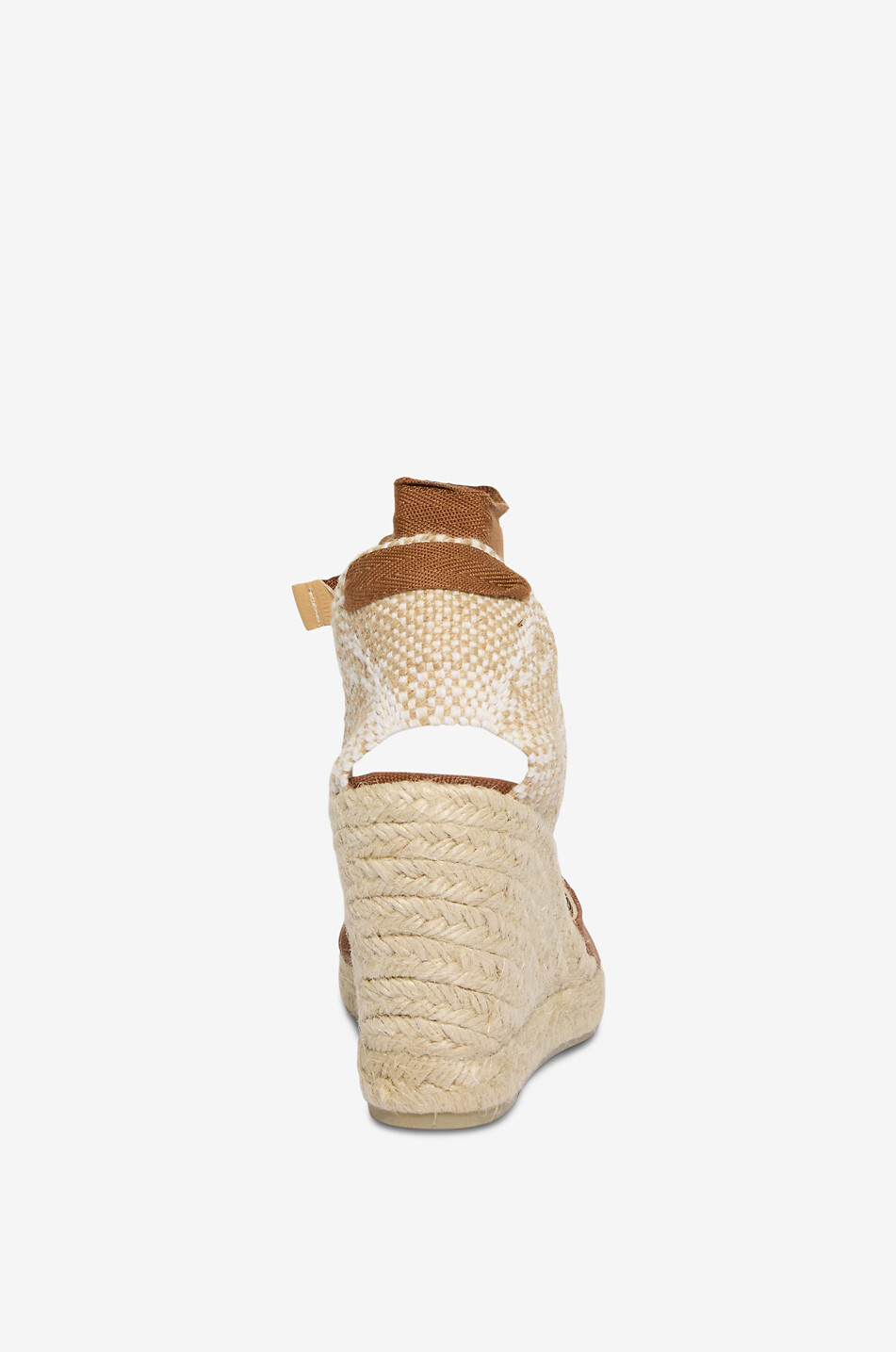 CASTANER Espadrilles à talons hauts en coton Chiara Femme MARRON CLAIR 4