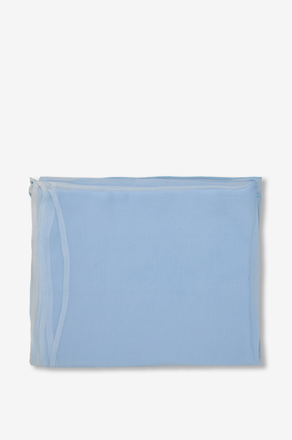 GAYNOR Rectangular silk chiffon crêpe stole Women LIGHT BLUE 1