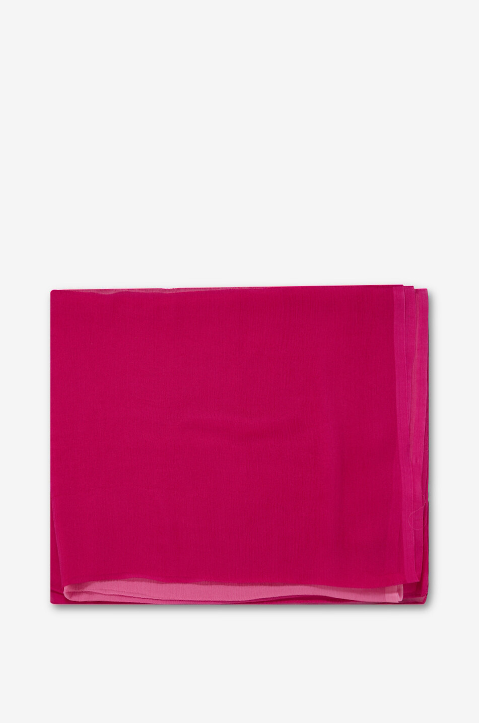 GAYNOR Rectangular silk chiffon crêpe stole Women DARK PINK 1