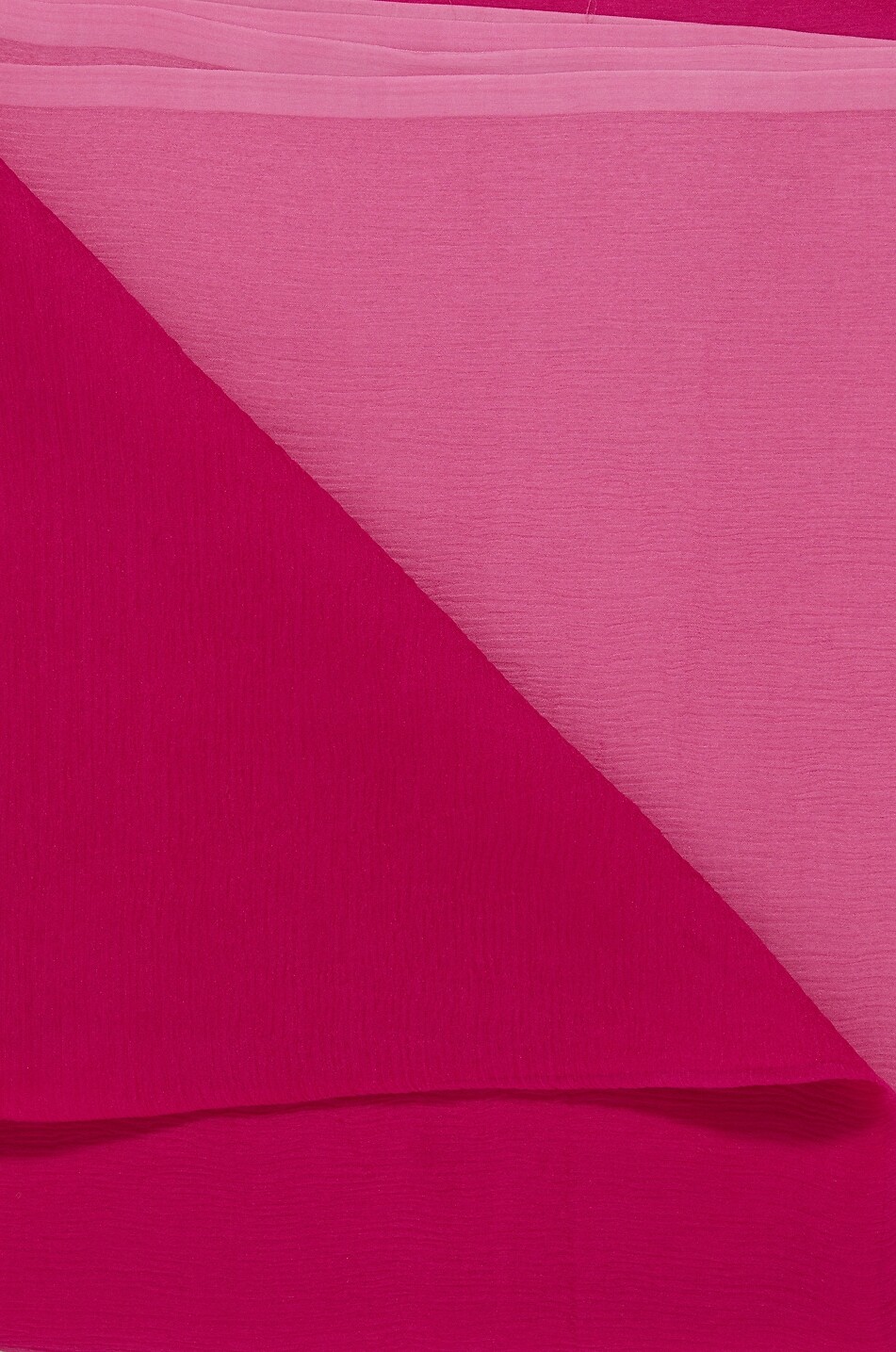 GAYNOR Rectangular silk chiffon crêpe stole Women DARK PINK 2
