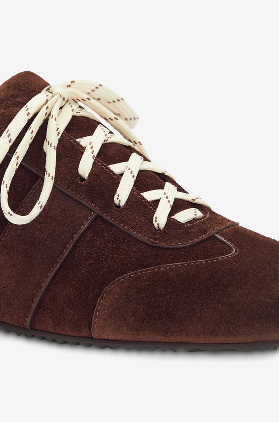 REFORMATION Niedrige Wildleder-Schnürsneakers Terra Damen DUNKELBRAUN 5