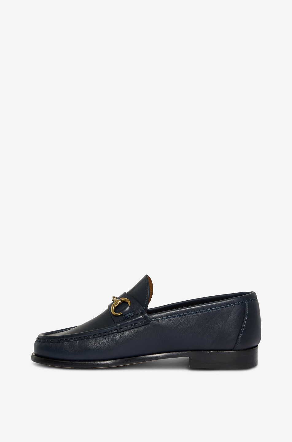 BONGENIE Reverso calfskin leather loafers Men DARK BLUE 3