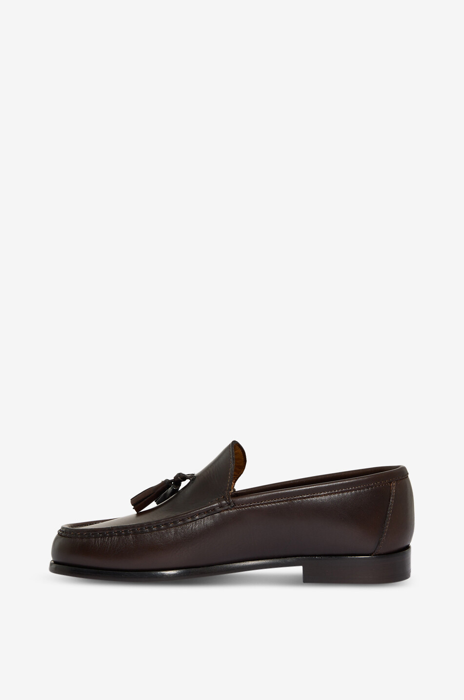 BONGENIE Reverso Only calfskin leather tassel loafers Men DARK BROWN 3