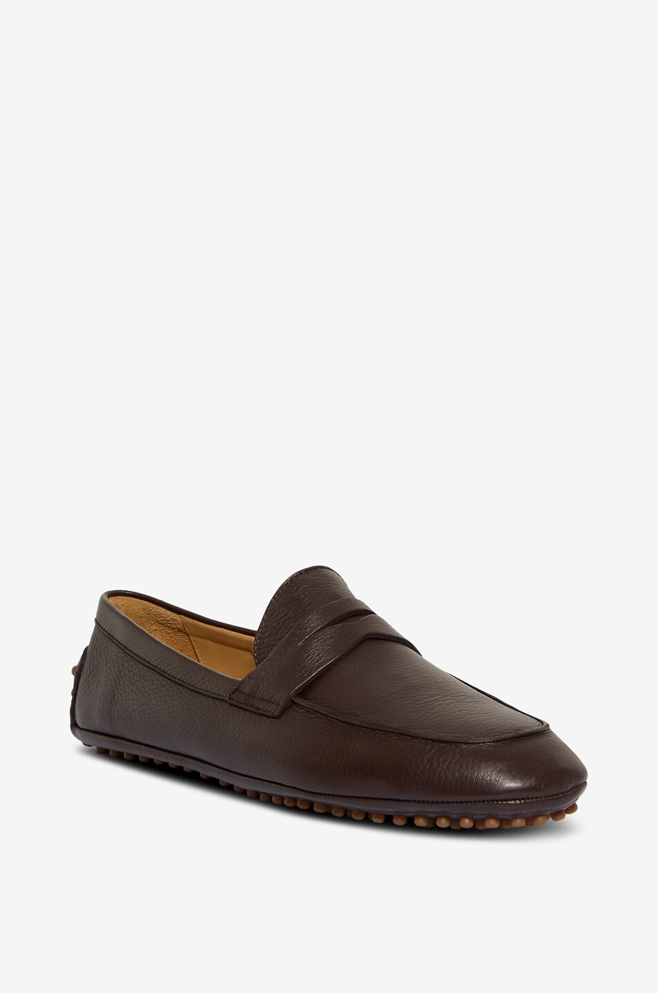 Loafer aus genarbtem Leder