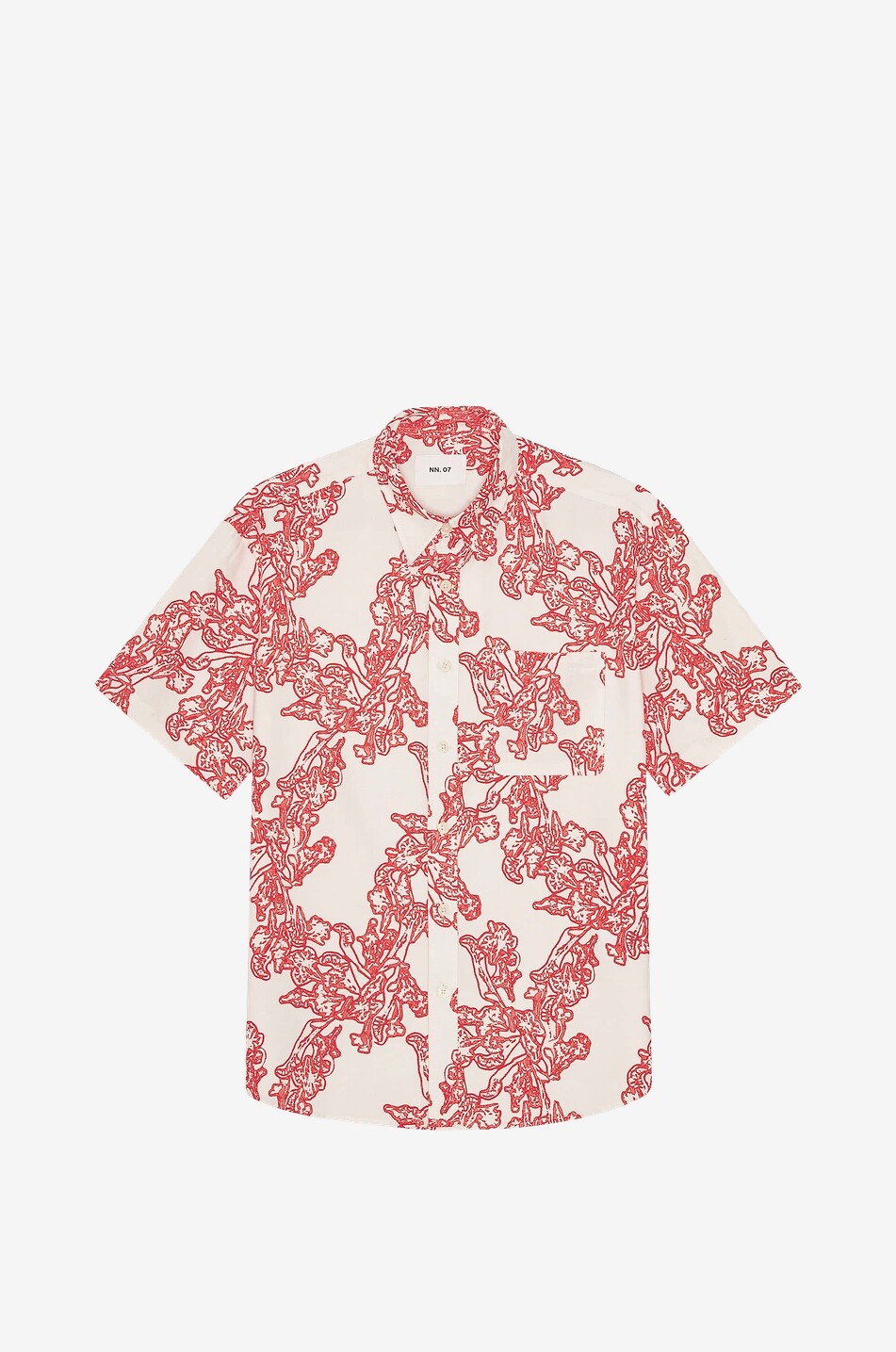 NN07 Chemise droite à manches courtes imprimée en viscose Deon Homme MULTICOLORE 1