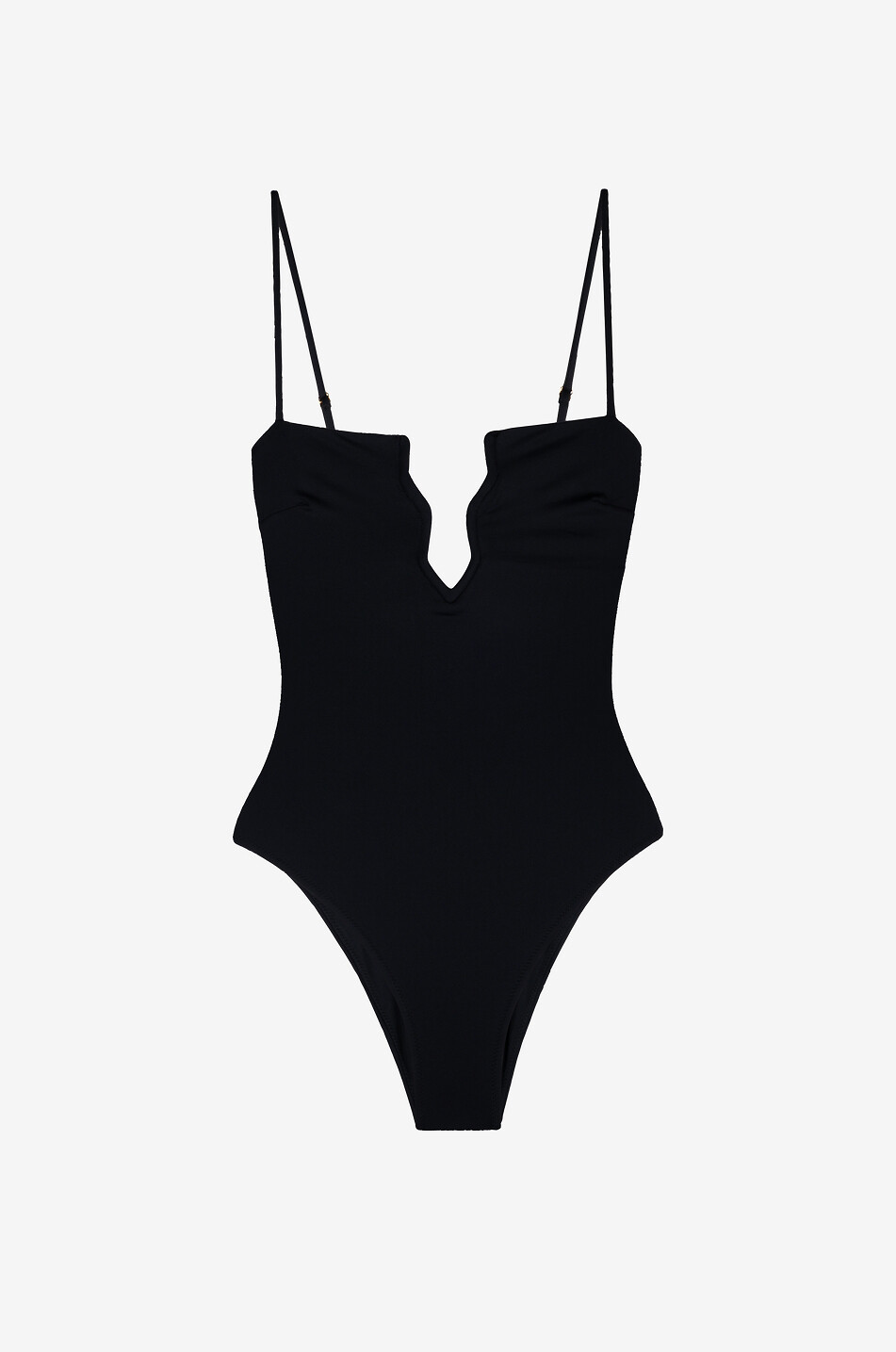 FISCH Badeanzug mit V-Ausschnitt Regatta Damen SCHWARZ 1