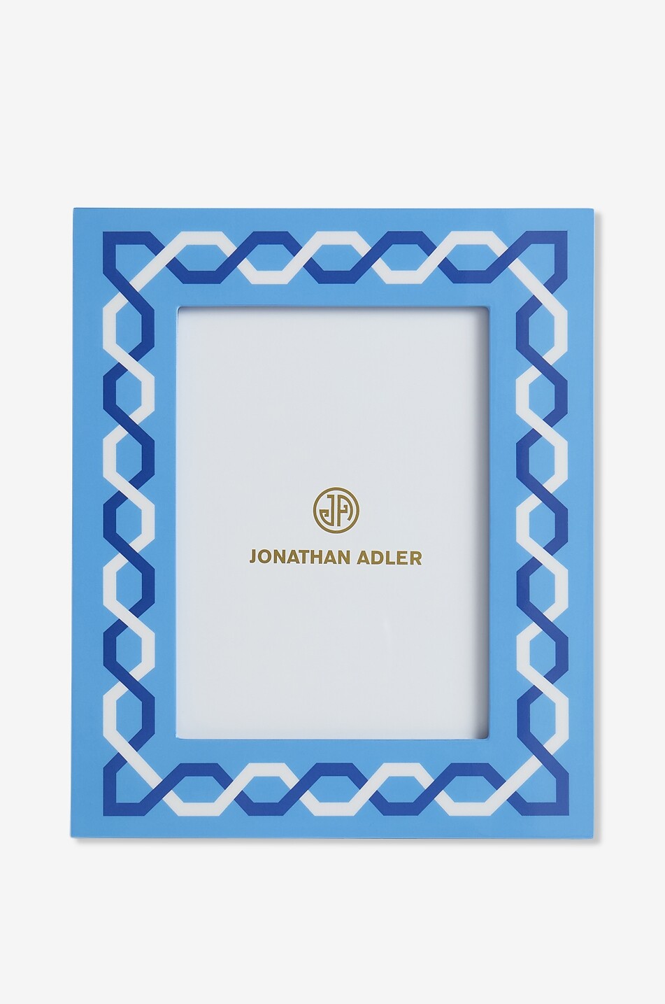Sorrento lacquered rectangular photo frame with geometric pattern