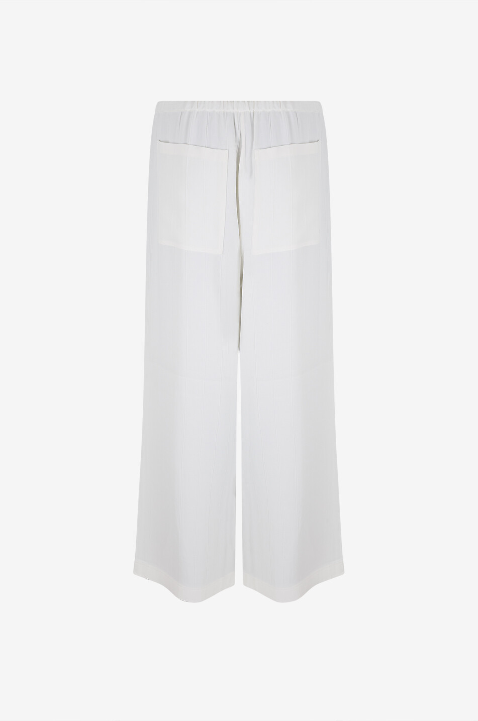 TOTEME Hose mit weitem Bein aus Viskose und Leinen Damen WEISS 2