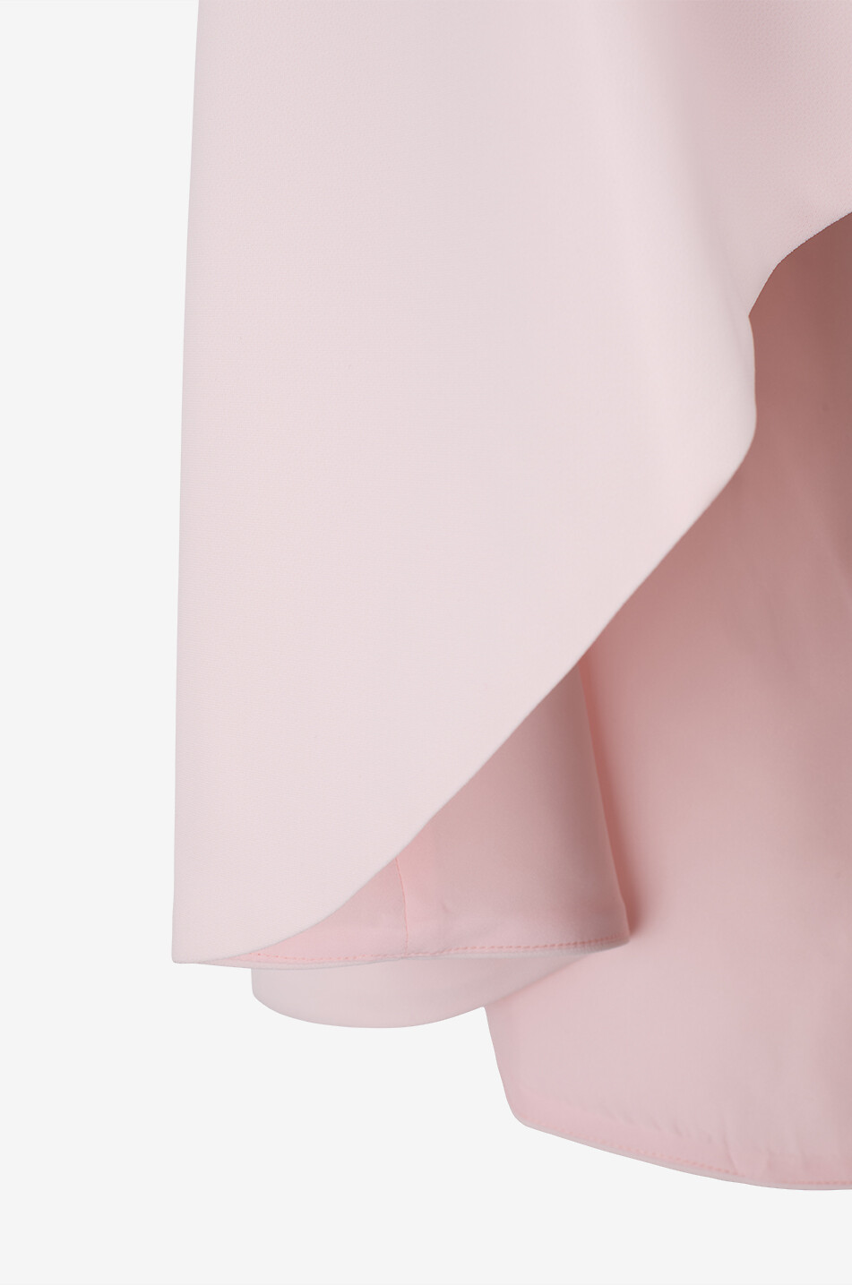 COSTARELLOS Cape round-neck crepe cape Women LIGHT PINK 3