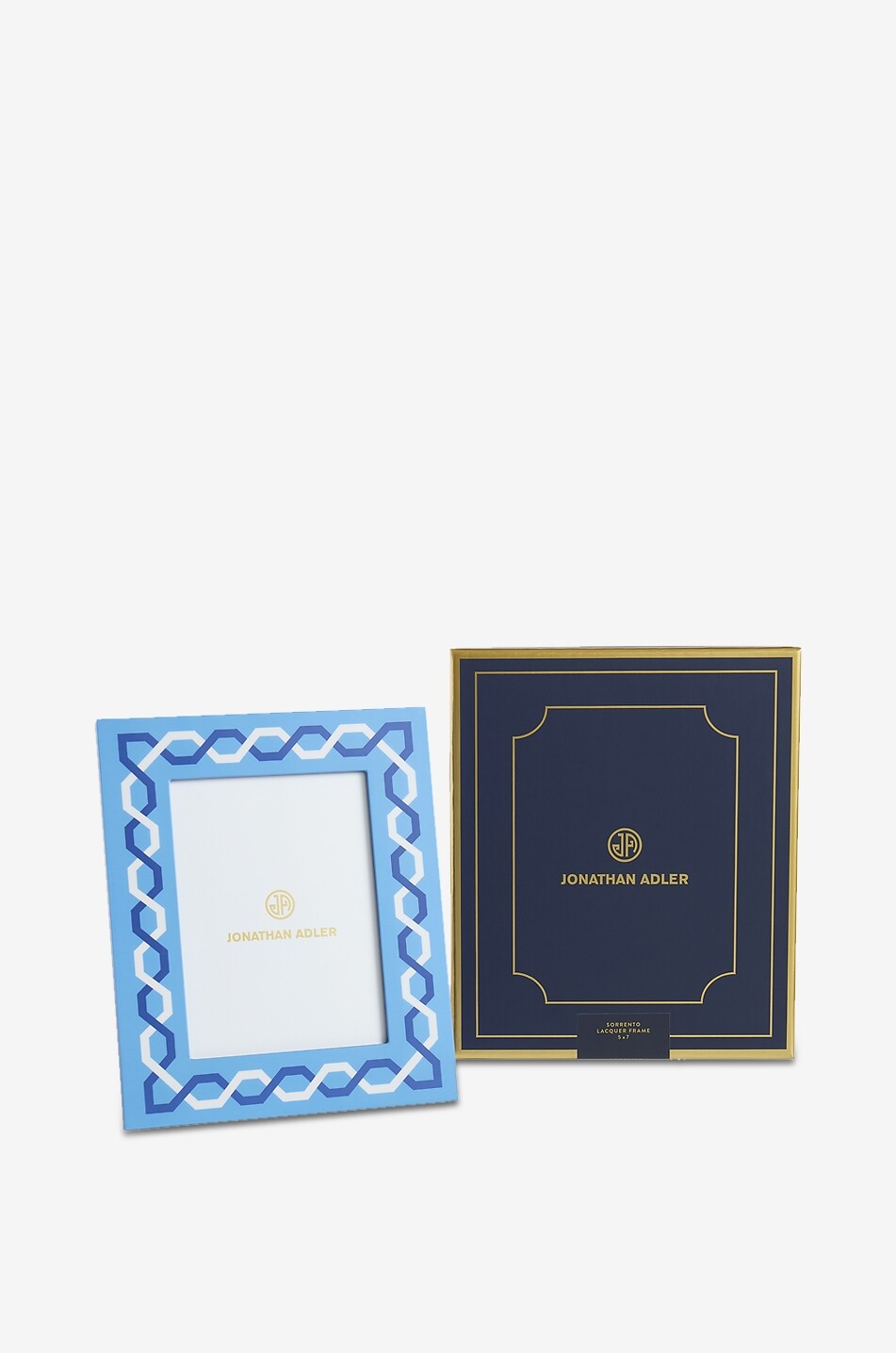JONATHAN ADLER Sorrento lacquered rectangular photo frame with geometric pattern Home MULTI COLOURED 4
