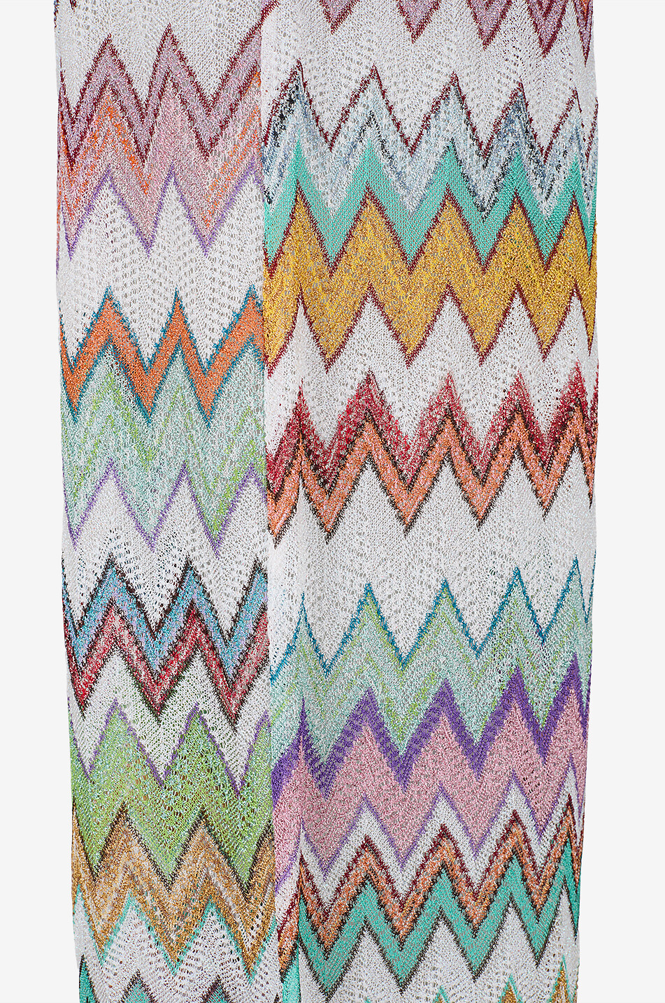 MISSONI Pantalon large en maille chevrons à lurex Femme MULTICOLORE 3