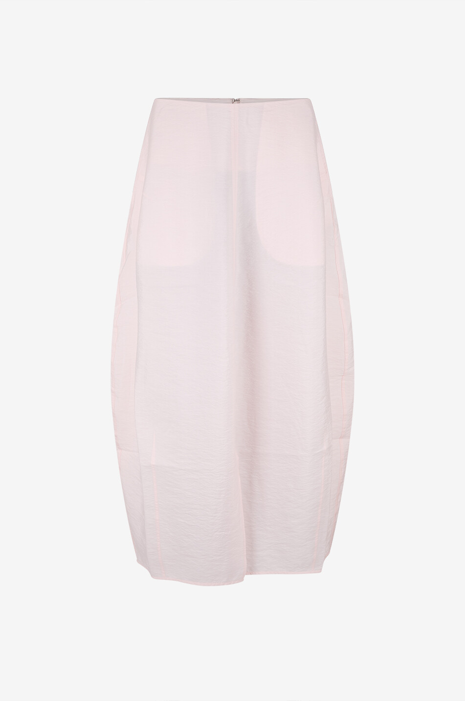 TOTEME Jupe longue en soie mélangée gaufrée Parachute Femme ROSE CLAIR 1