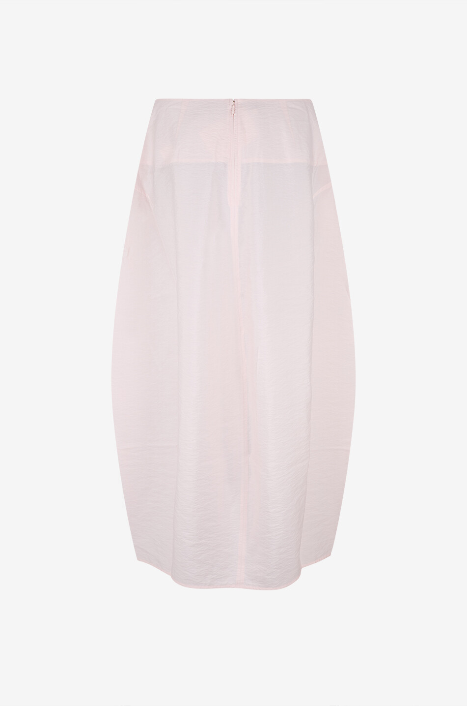 TOTEME Jupe longue en soie mélangée gaufrée Parachute Femme ROSE CLAIR 2