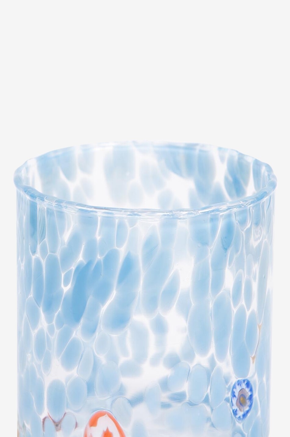 CASA CELVA Straight Murano mouth-blown glass tumbler Home LIGHT BLUE 2