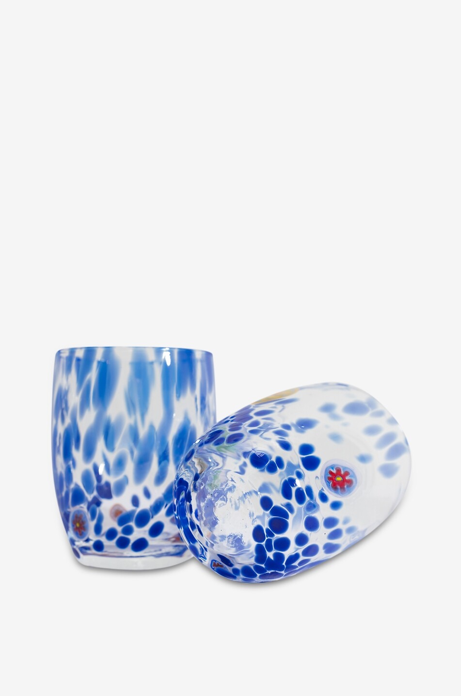 CASA CELVA Gobelet en verre soufflé Round Murano Maison BLEU 2