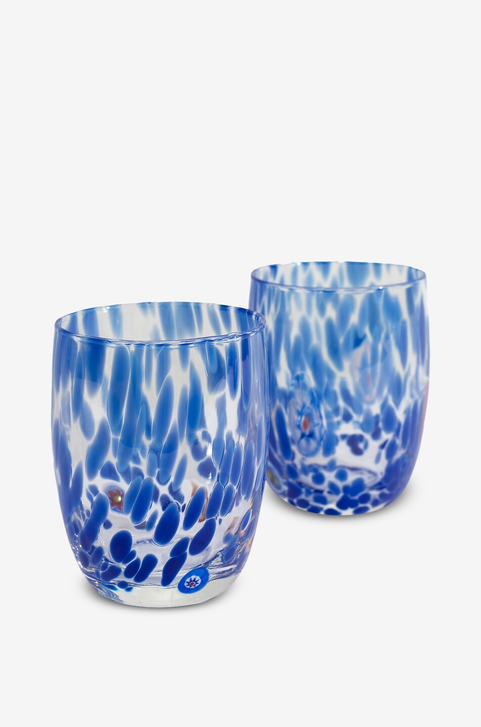 CASA CELVA Gobelet en verre soufflé Round Murano Maison BLEU 3