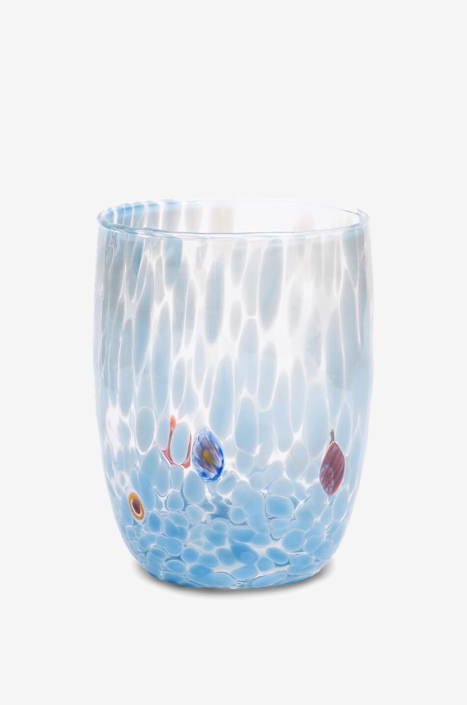 Round Murano blown glass water tumbler