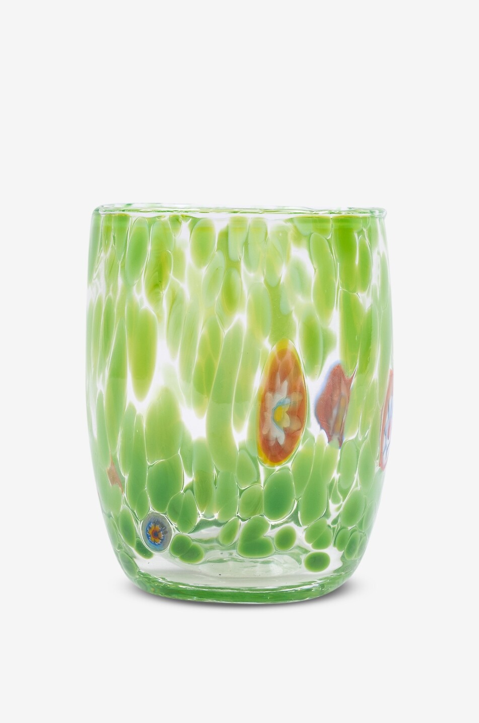 Round Murano mouth-blown glass tumbler
