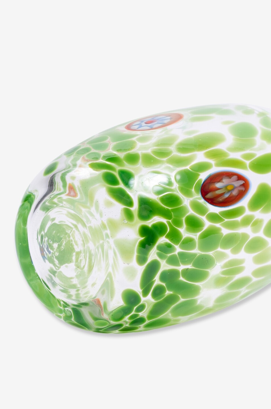 CASA CELVA Round Murano mouth-blown glass tumbler Home GREEN 2