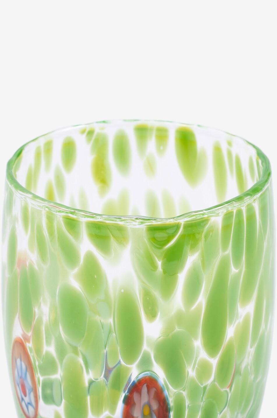 CASA CELVA Round Murano mouth-blown glass tumbler Home GREEN 4
