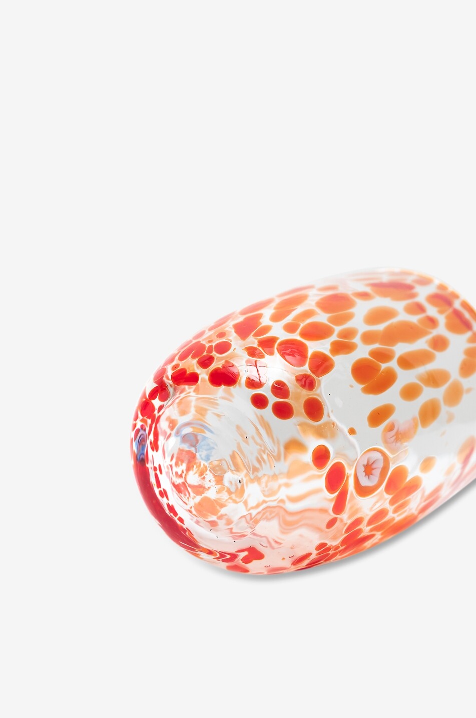 CASA CELVA Round Murano mouth-blown glass tumbler Home RED 2