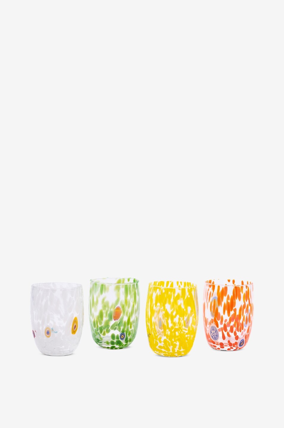CASA CELVA Round Murano mouth-blown glass tumbler Home RED 3