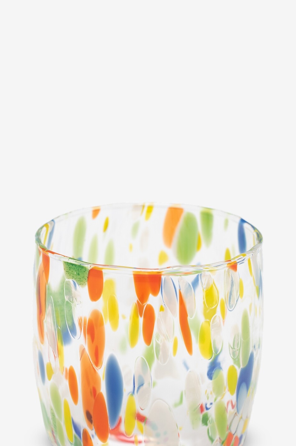 CASA CELVA Round Murano mouth-blown glass tumbler Home MULTI COLOURED 6