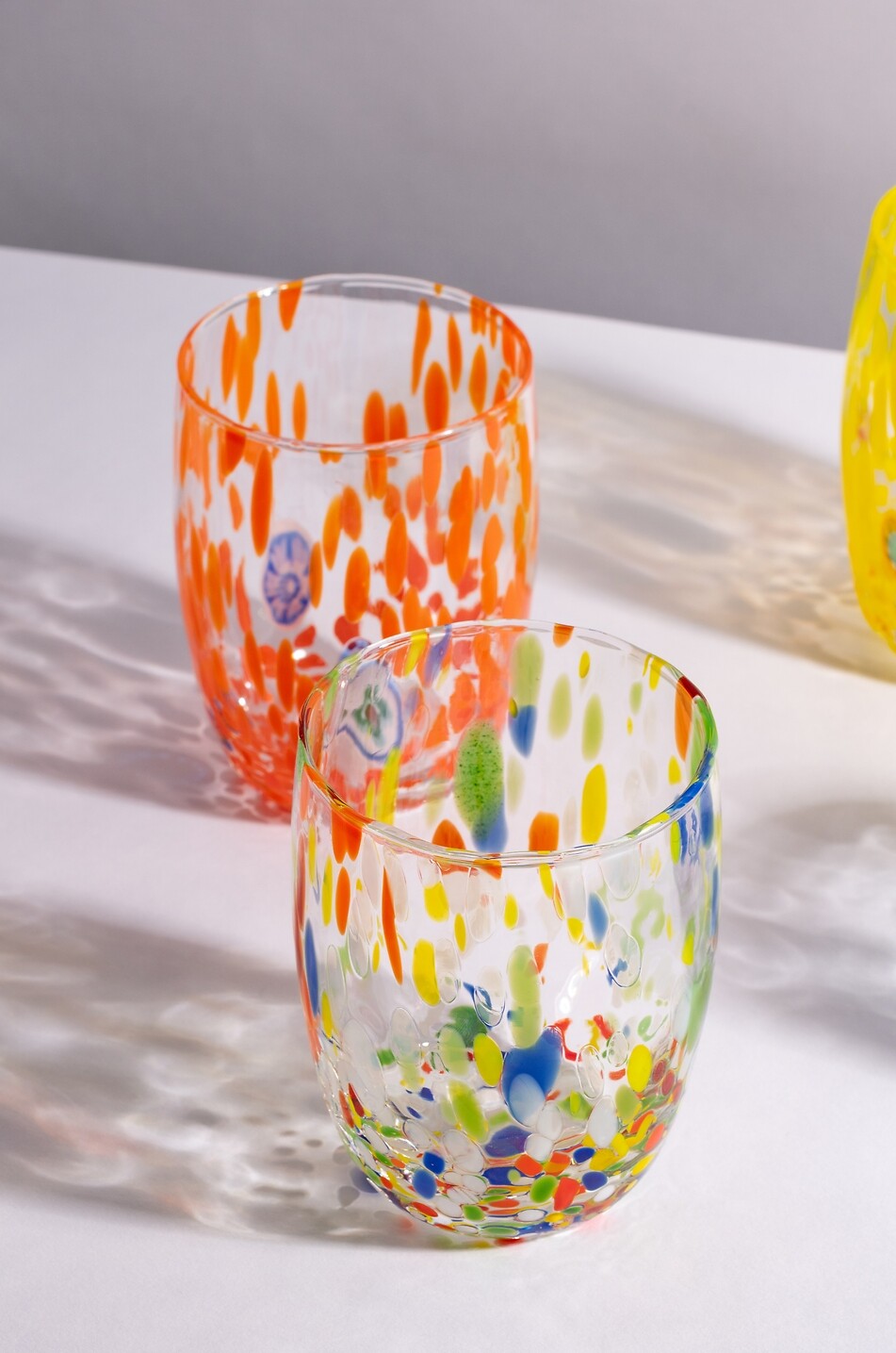 CASA CELVA Round Murano mouth-blown glass tumbler Home MULTI COLOURED 4