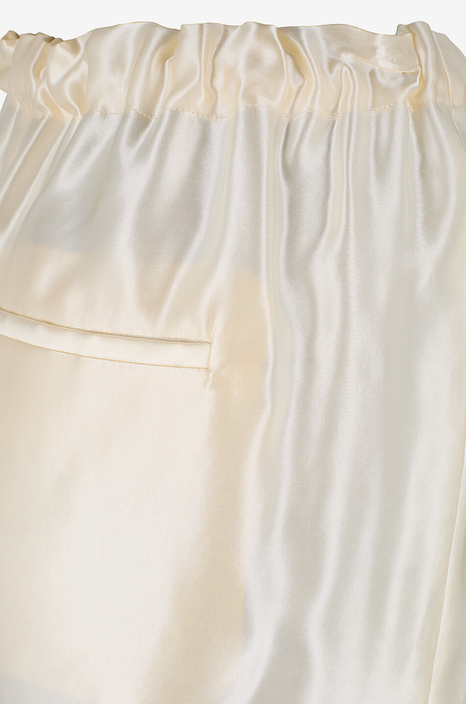 KHAITE Rohen satin blended viscose wide-leg trousers Women EGGSHELL 3