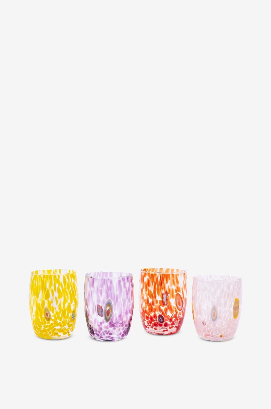 CASA CELVA Round Murano mouth-blown glass tumbler Home PINK 2