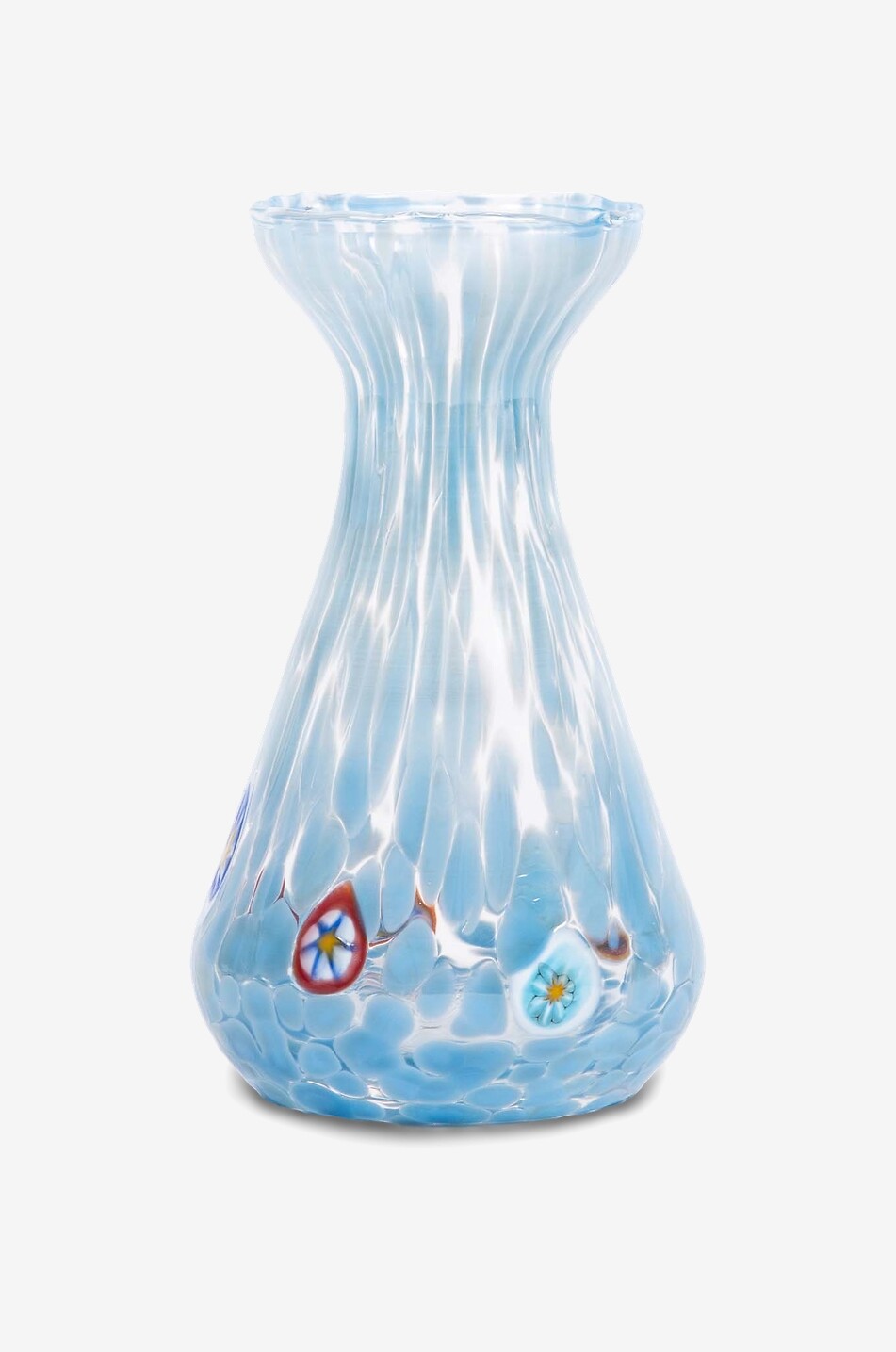 Kleine Vase aus mundgeblasenem Glas Piccolo Murano