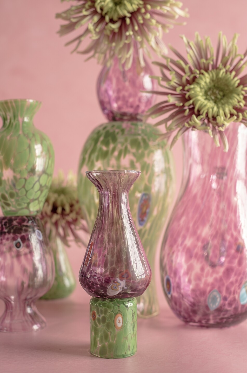 CASA CELVA Piccolo Murano blown glass single-stem vase Home DARK PURPLE 2