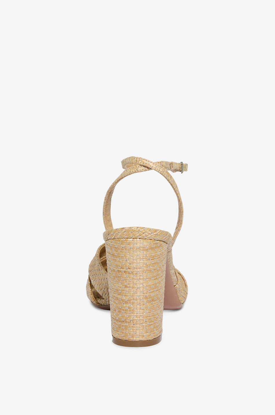 AQUAZZURA Sandales à talons hauts à nœud en satin Nina Femme BEIGE 4