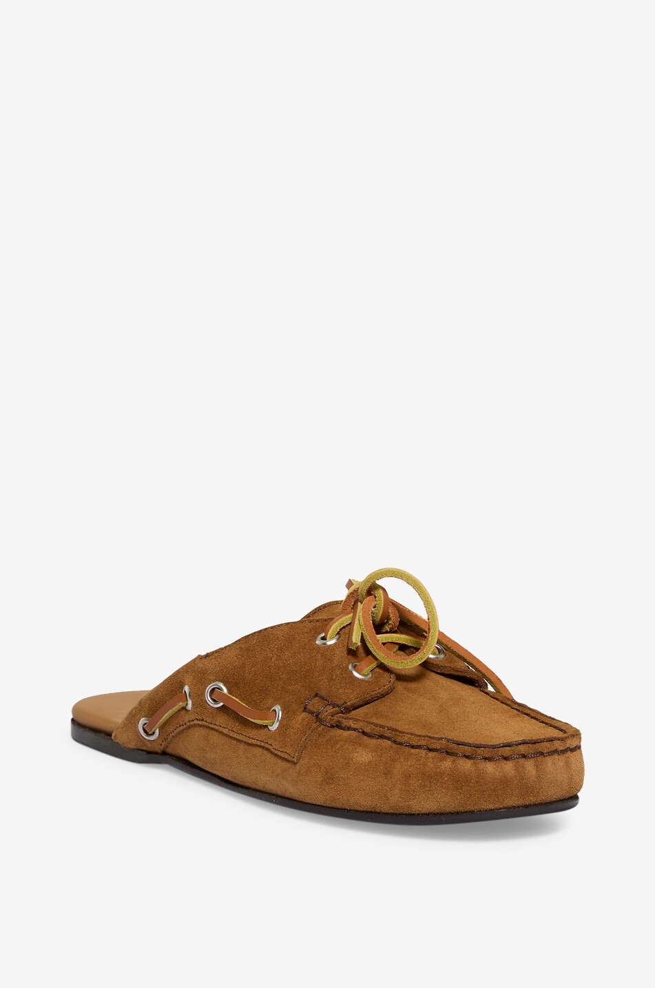 BONGÉNIE Mules en daim Alice 01 Femme CAMEL 1