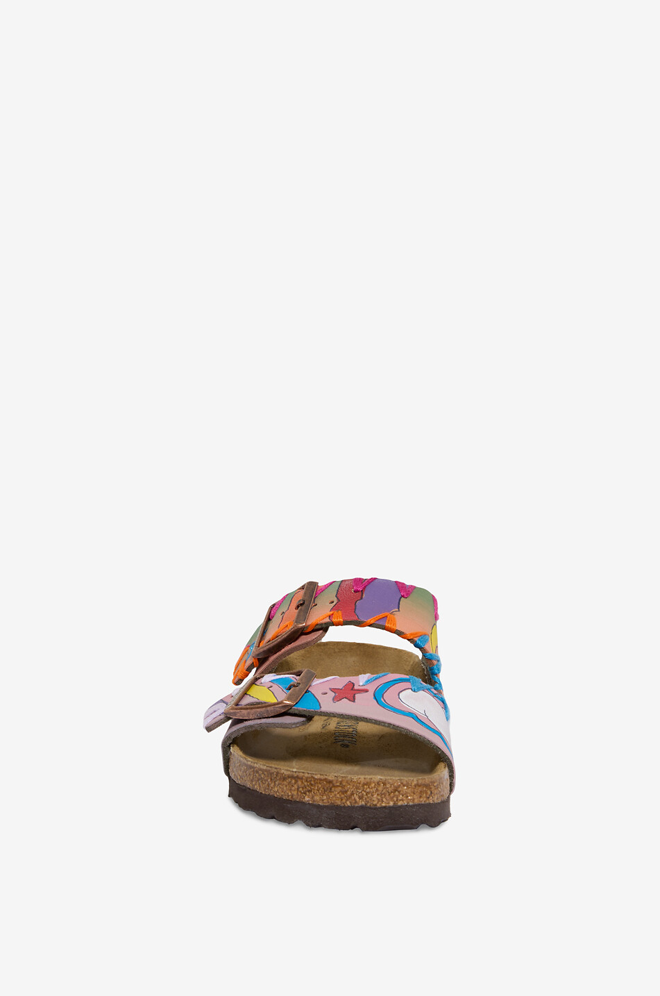 GIO GIOVANNI GEROSA Flache Sandalen aus bemaltem Leder See You In Ibiza Damen BUNT 2
