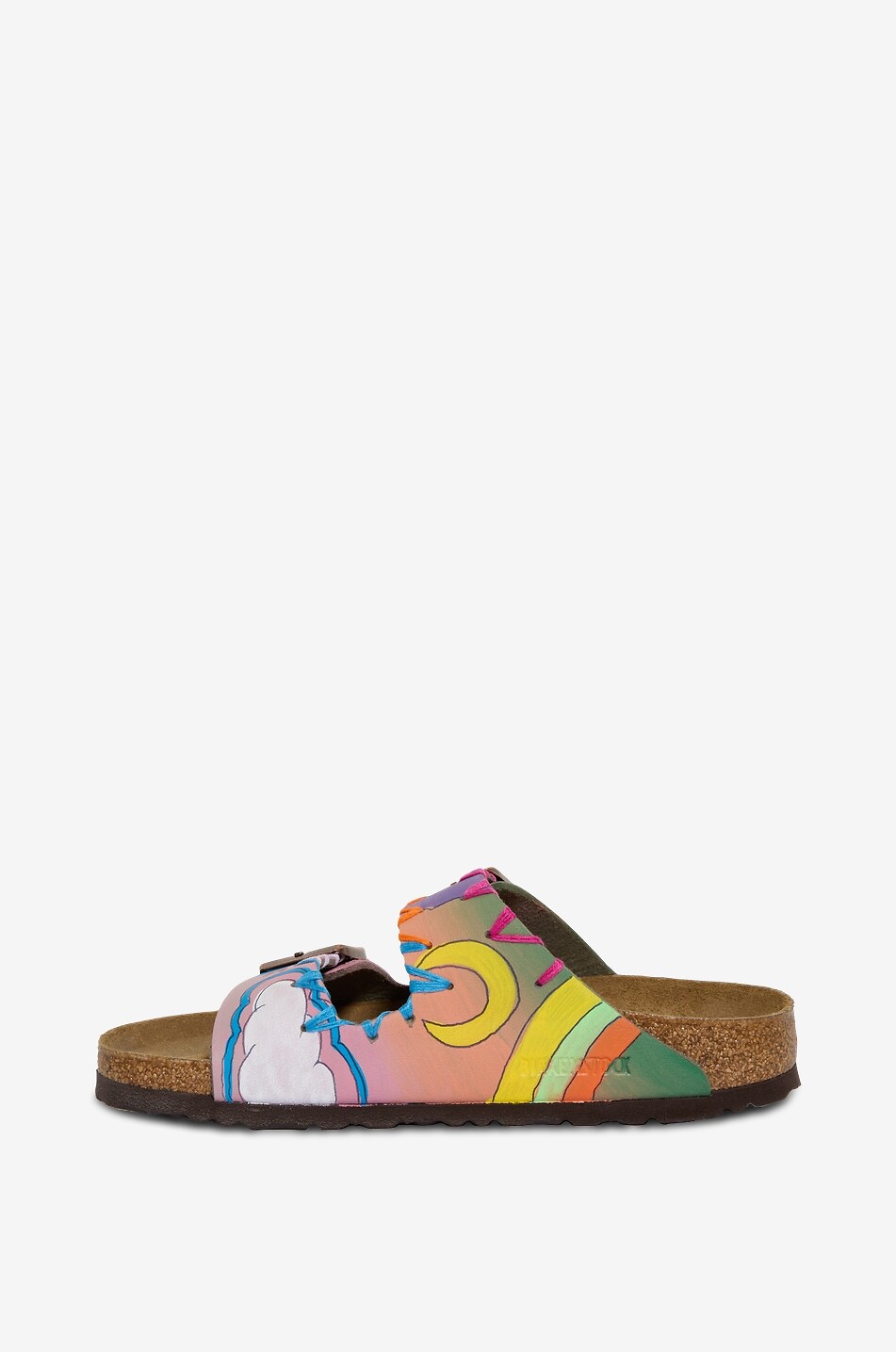 GIO GIOVANNI GEROSA Flache Sandalen aus bemaltem Leder See You In Ibiza Damen BUNT 3