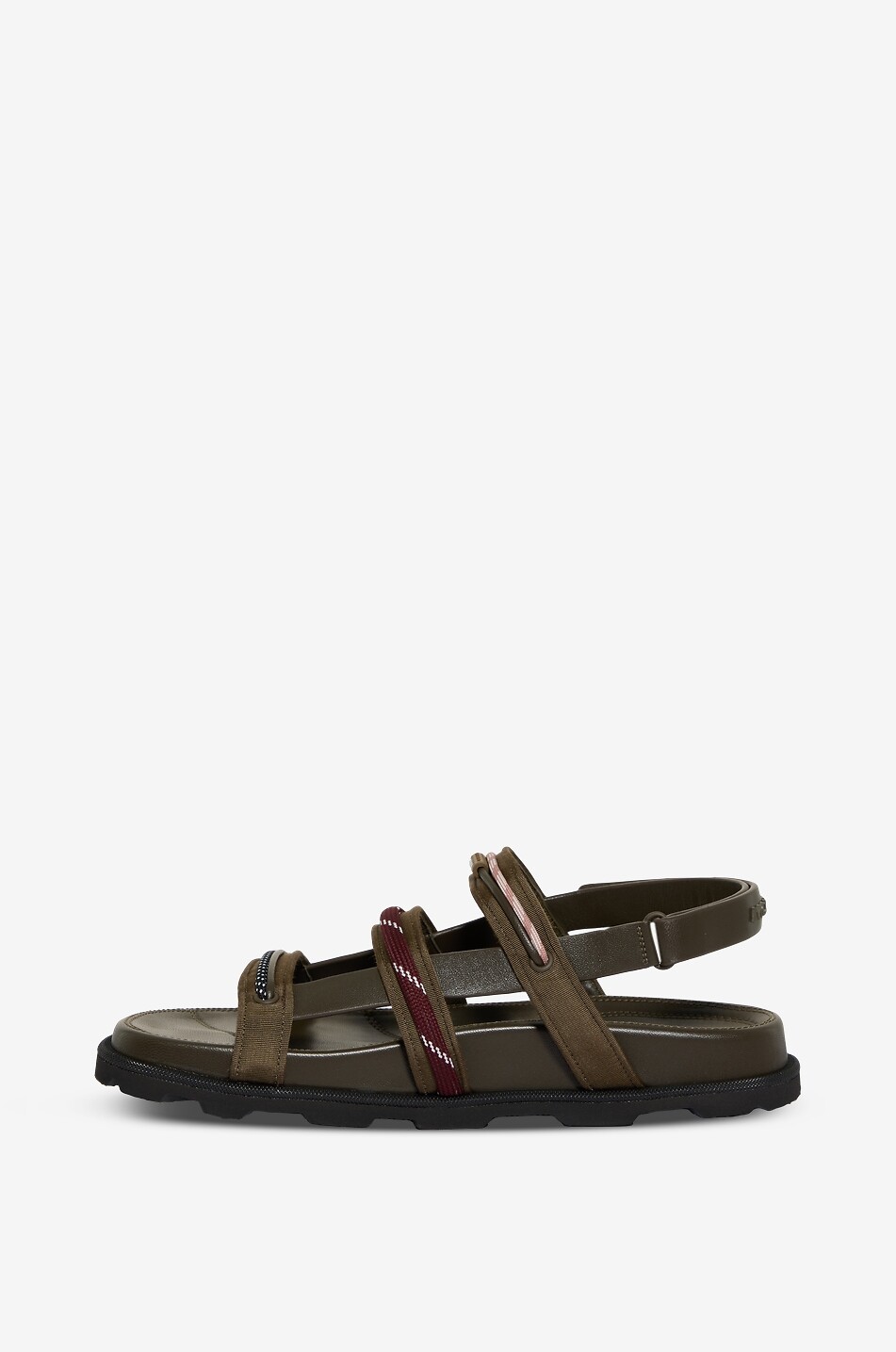 MONCLER Vera Isla nappa leather flat sandals Women BROWN 3