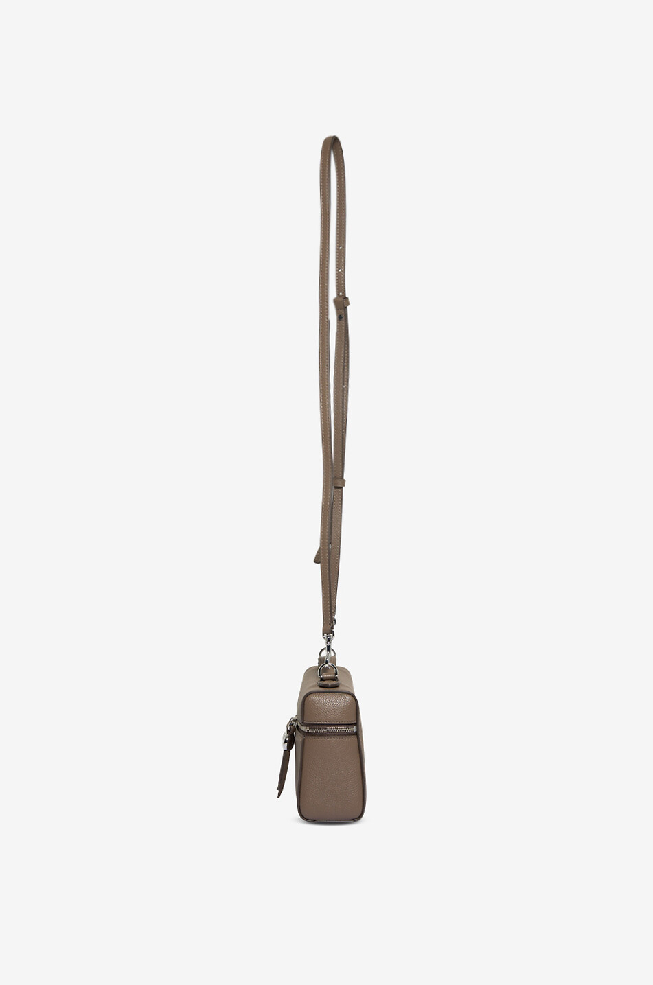 TORY BURCH Romy Slim Mini grained leather handbag Women BROWN 4