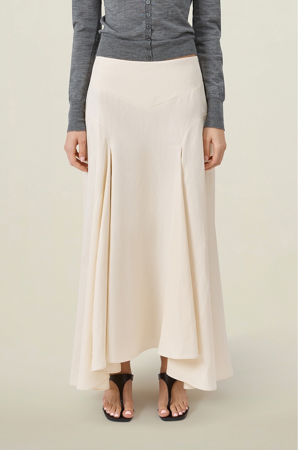 KALLMEYER Langer Rock aus Viskose und Leinen Alyse Damen BEIGE 3