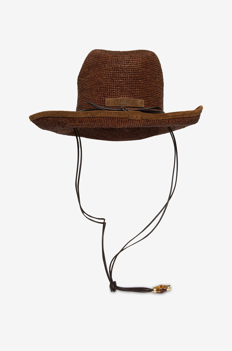 CATARZI 1910 Chapeau en raphia Cow-Boy Femme MARRON FONCÉ 1