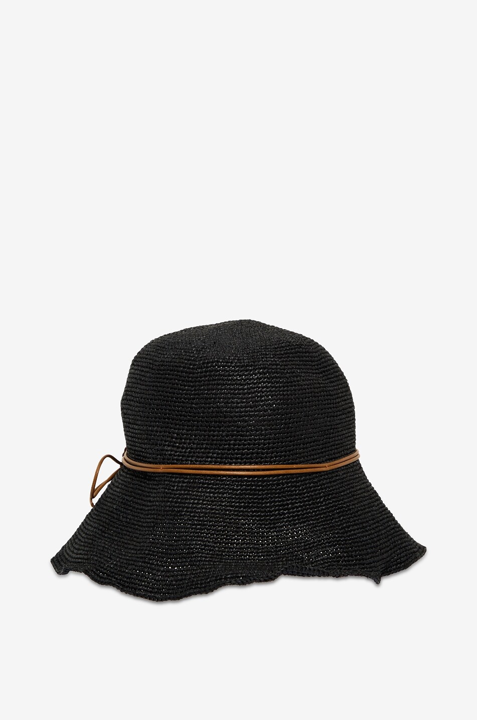 CATARZI 1910 Chapeau cloche en raphia Femme NOIR 2