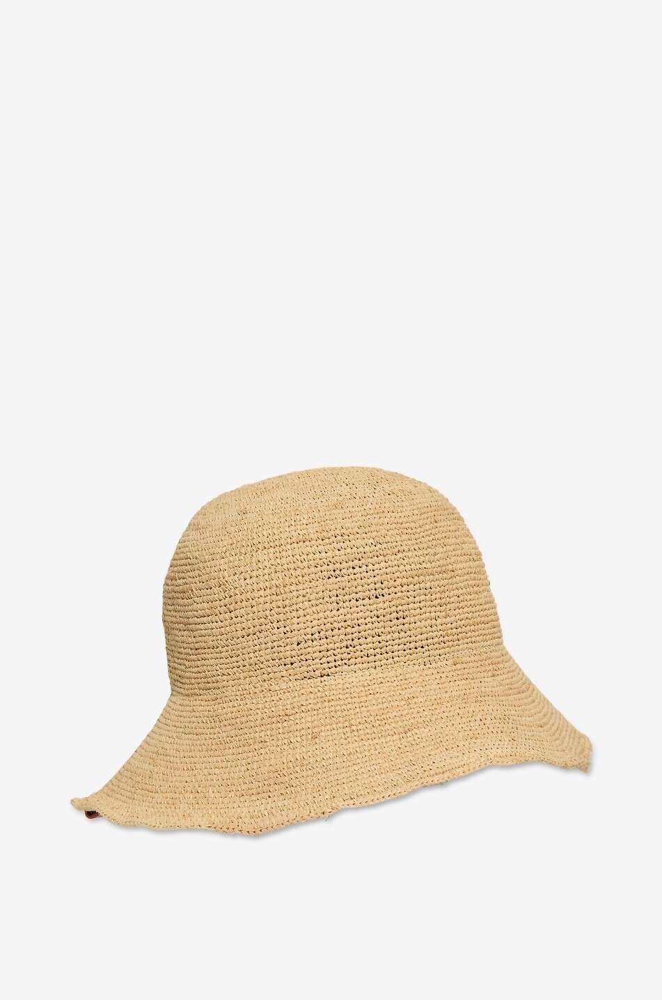 CATARZI 1910 Einrollbarer Glockenhut aus gehäkeltem Raffiabast Damen Hellbeige 2
