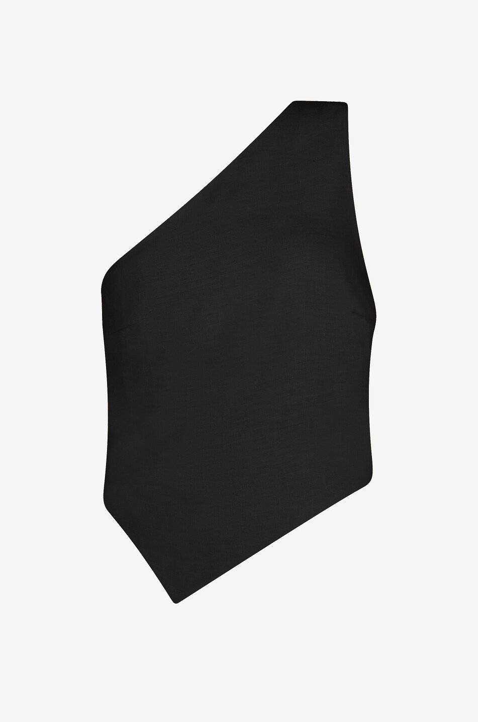 Top asymétrique ajusté en lin Ava