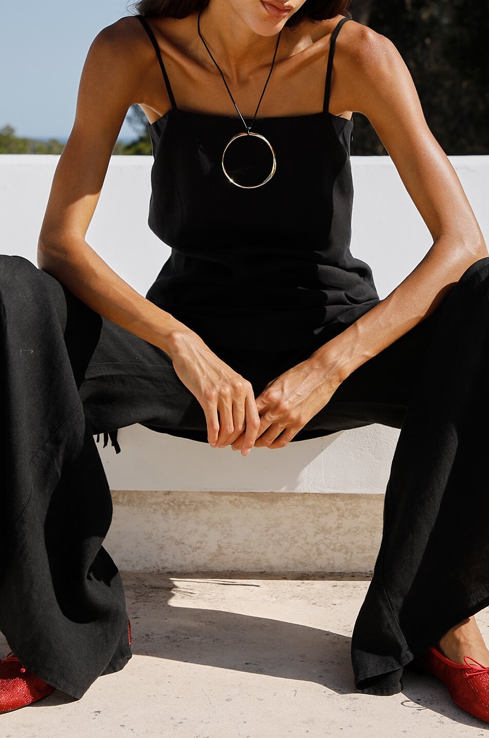 ARKITAIP Tunika mit eckigem Ausschnitt aus Leinen Livia Damen SCHWARZ 5