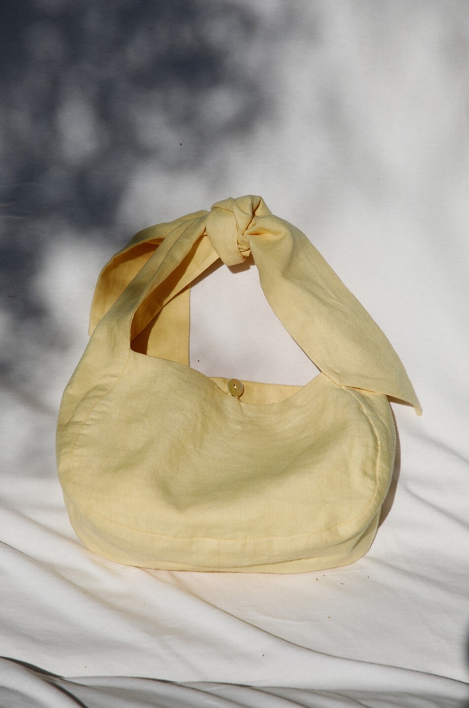 ARKITAIP Sac porté épaule en lin Ella Femme JAUNE 3