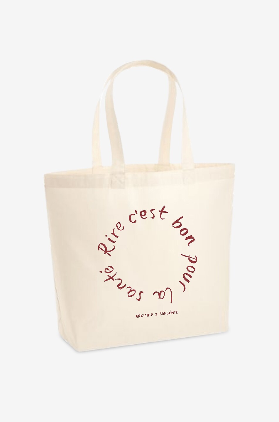 ARKITAIP Lettering cotton tote bag Women EGGSHELL 1