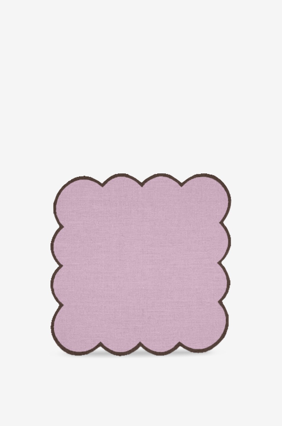 ARKITAIP Set of 4 linen cocktail napkins with scalloped edges Home LIGHT PURPLE 1